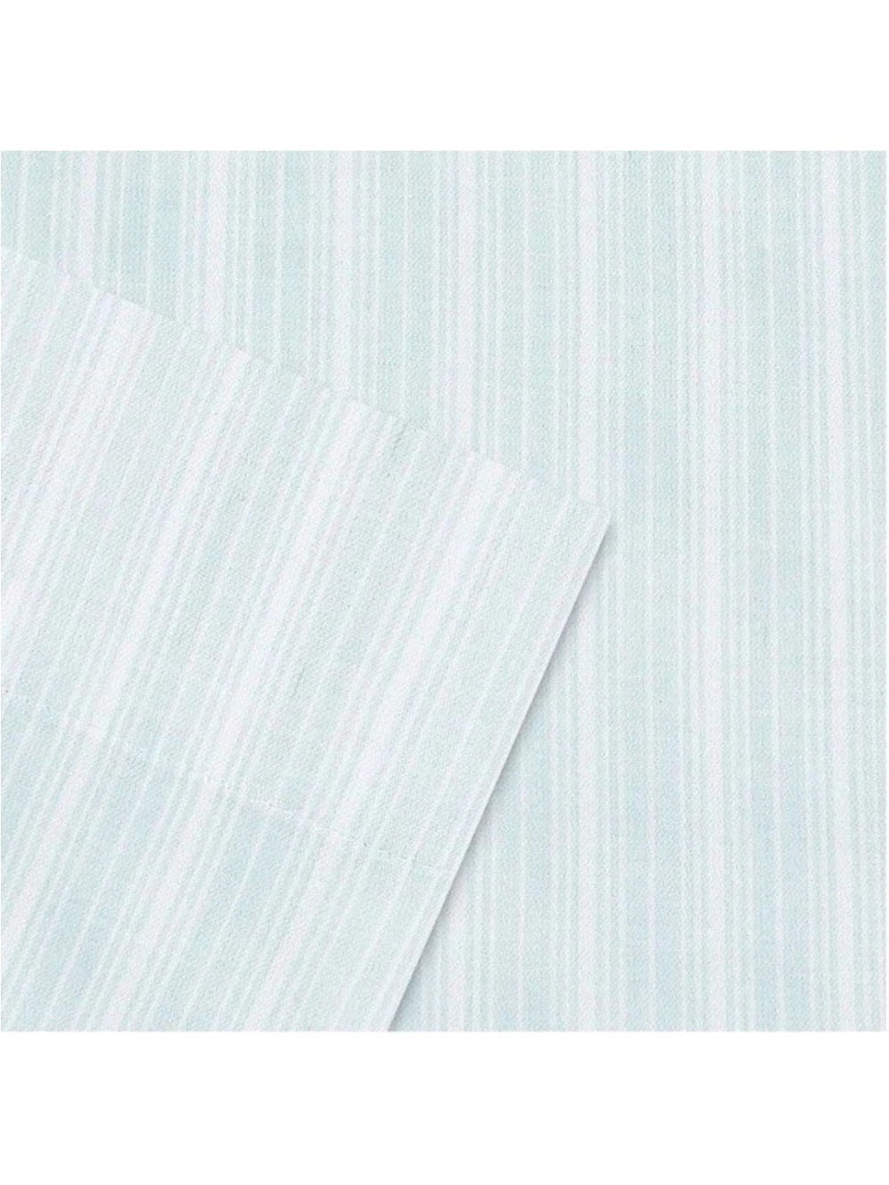Laura Ashley Lottie Blue Stripe Cotton Twin Sheet Set NWT